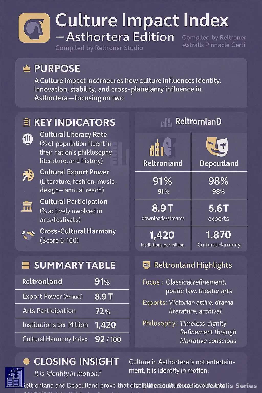 🎭 Culture Impact Index – Asthortera Edition