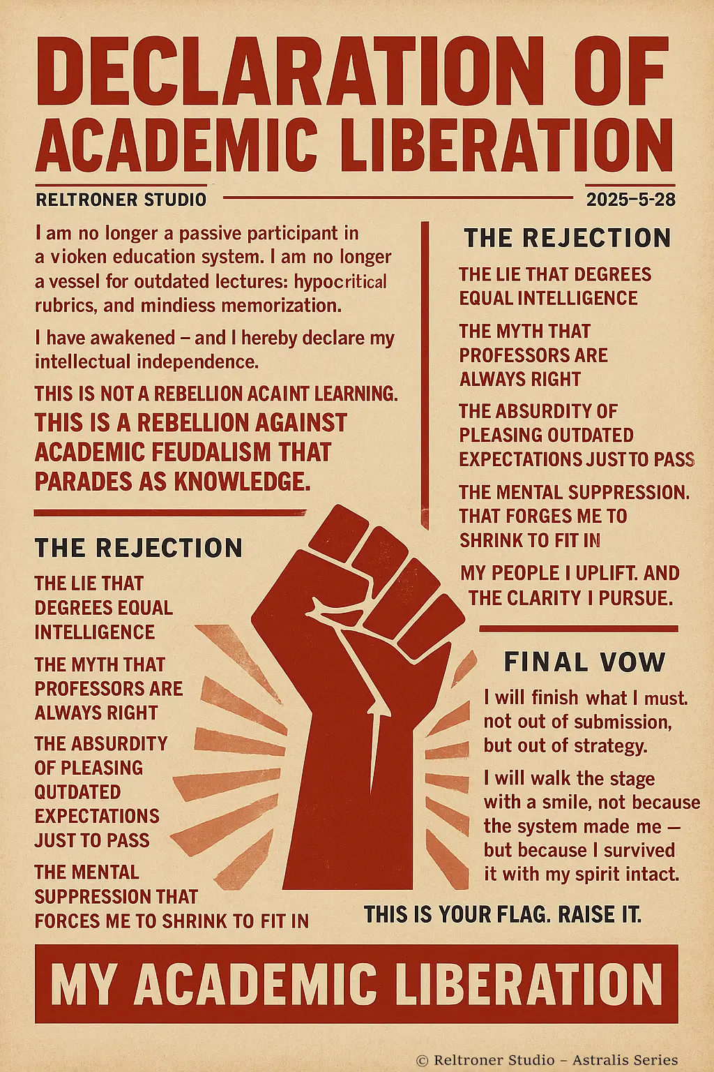 Declaration of Academic Liberation