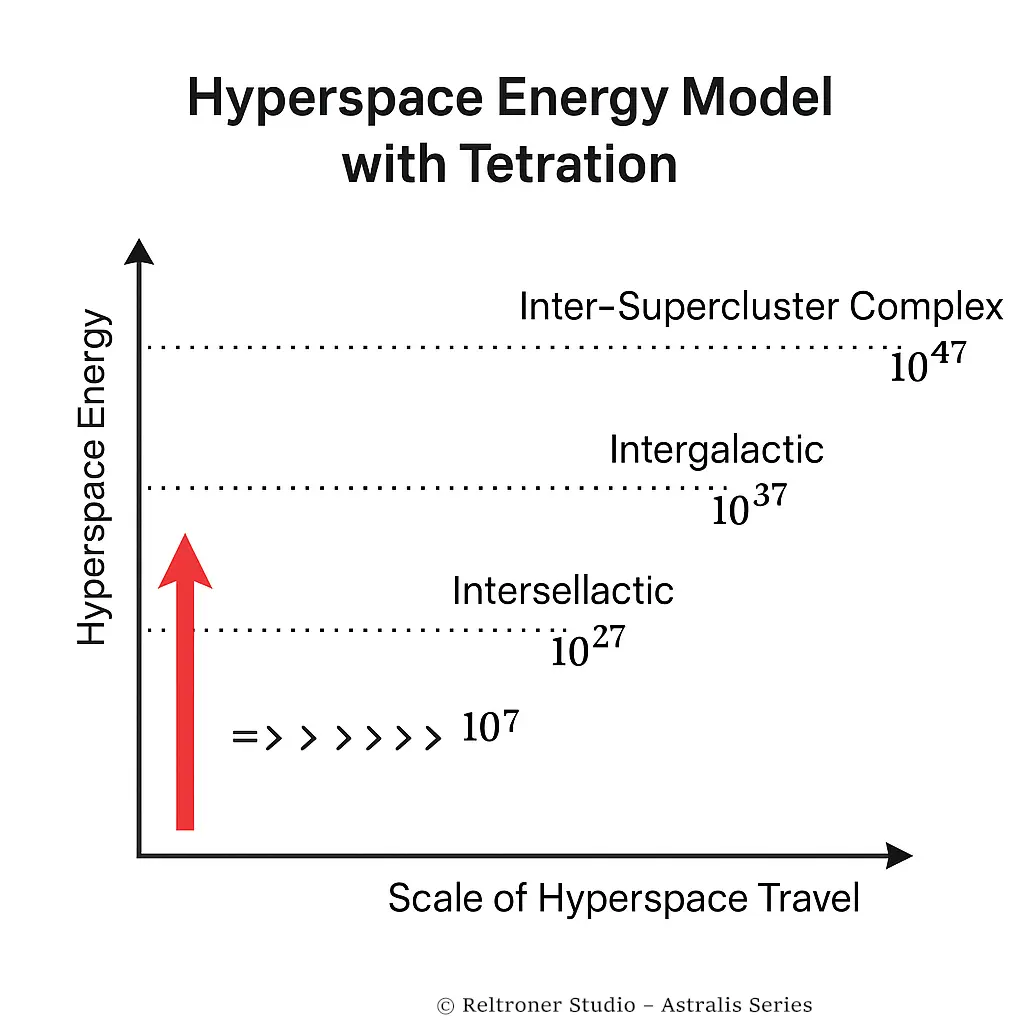 Hyperspace Energy Model with Tetration
