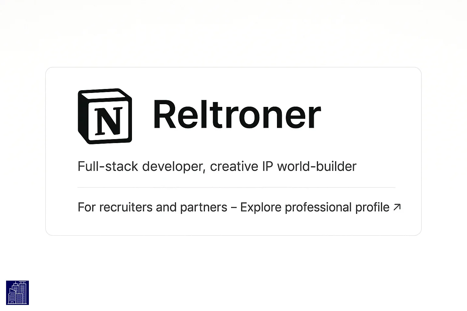 For Recruiters & Collaborators – Notion CV