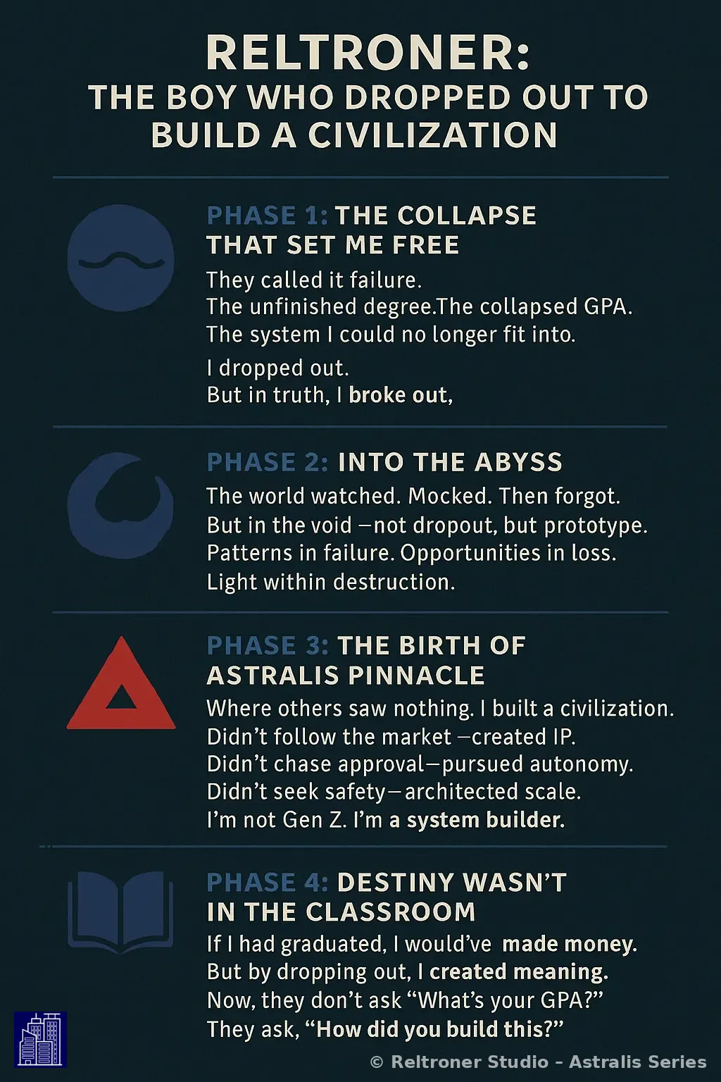 Reltroner: The Boy Who Dropped Out to Build a Civilization