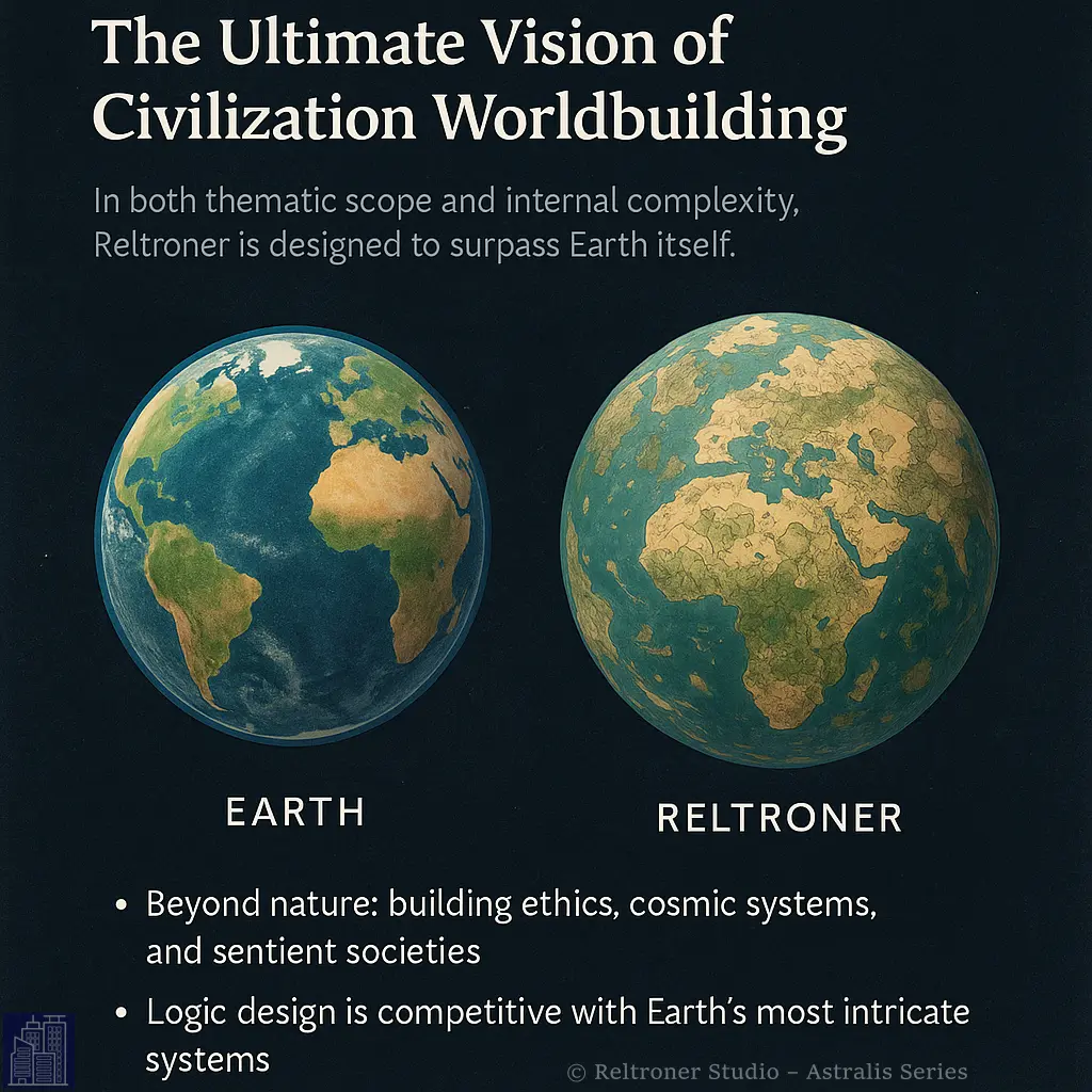🌍 Why Reltroner is More Than Earth: The Ultimate Vision of Civilization Worldbuilding